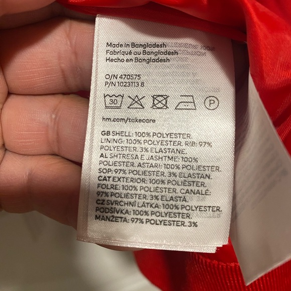 H&M MENS RED JACKET SIZE M - Picture 10 of 13